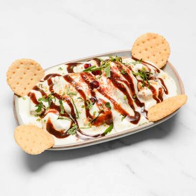 Papdi Chaat with Crispy Potatoes