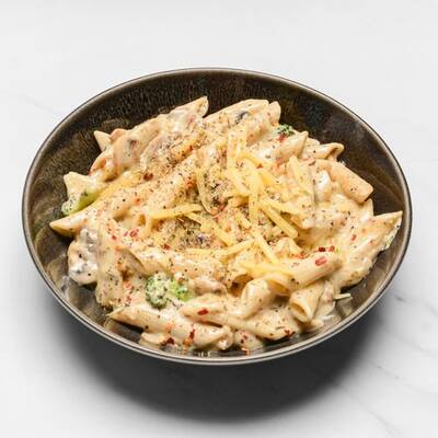 Silky White Mushroom Pasta